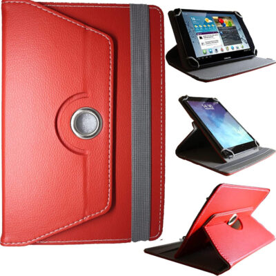 DV 10inch Tablet Case Cover – Universal Leather Stand Case Folio Cover Magic Leather 360° Rotating Case Fits for ALL 10″ Inch & 10.1″ Inch Android Tablets tab (Black)