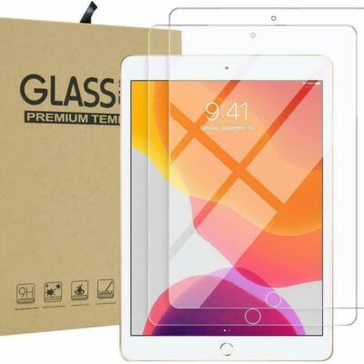 DV 2 Pack iPad 10.2″ 2021 2020 2019 GLASS Screen Protector, Tempered Glass Screen Protector [9H Hardness] [Crystal Clarity] [Scratch-Resistant] [No-Bubble] for iPad 10.2″ 9th 8th 7th Generation